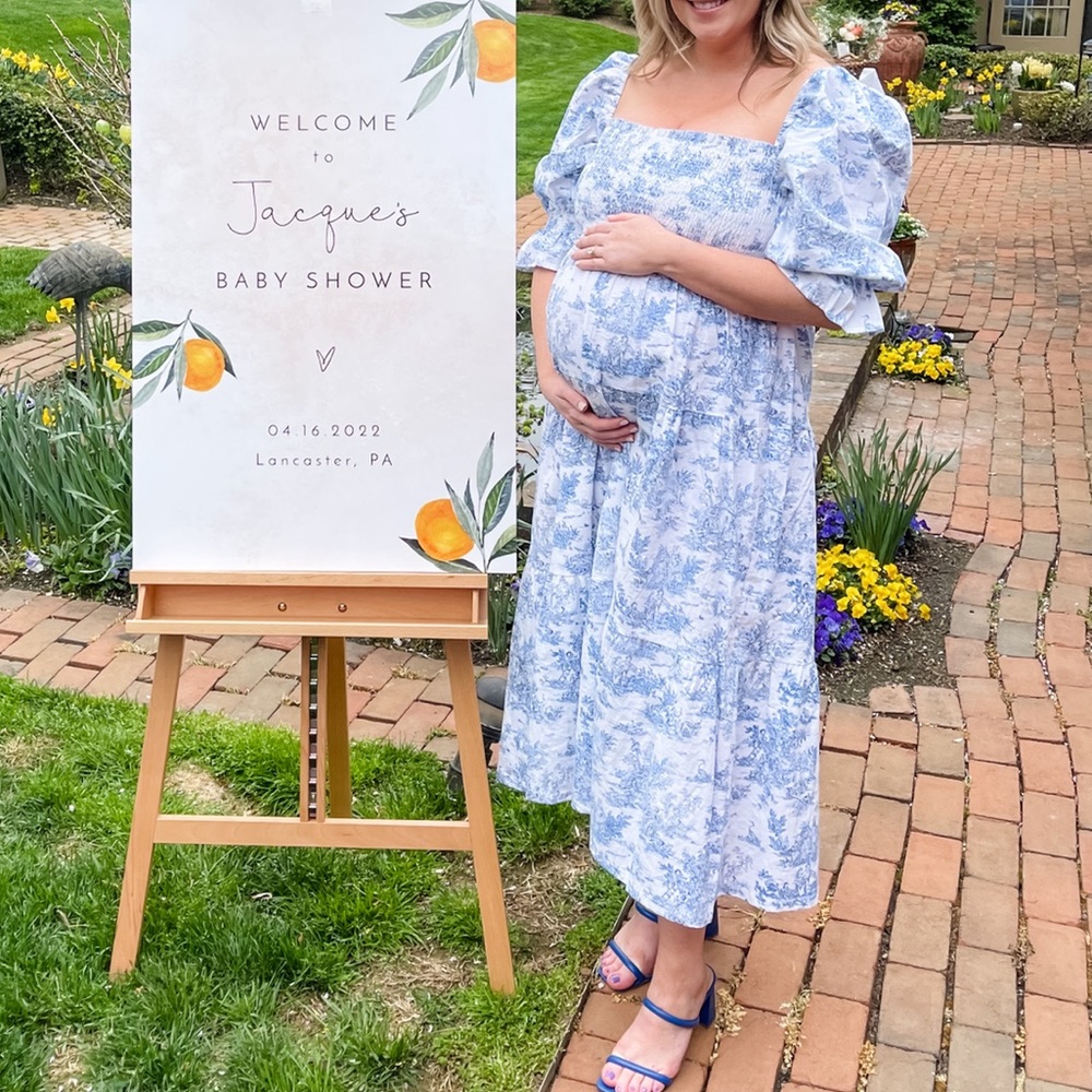 Maternity NOTHING FITS BUT Kiko dress in Paris print- worn once!